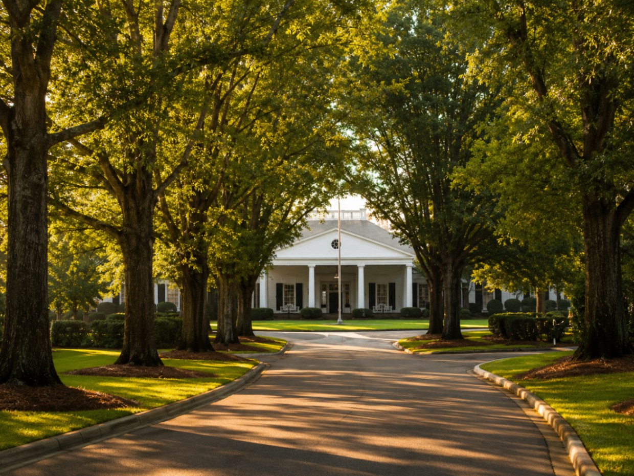 A quiet residential street in the Indian Trail area
